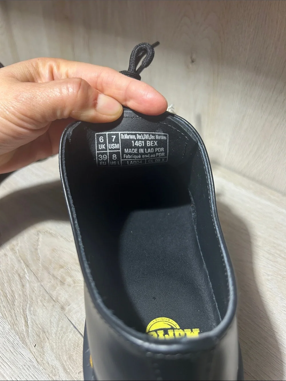 🖤 Dr. Martens Kids Black Leather 3-Eye Shoes | Yellow Stitching ✨
